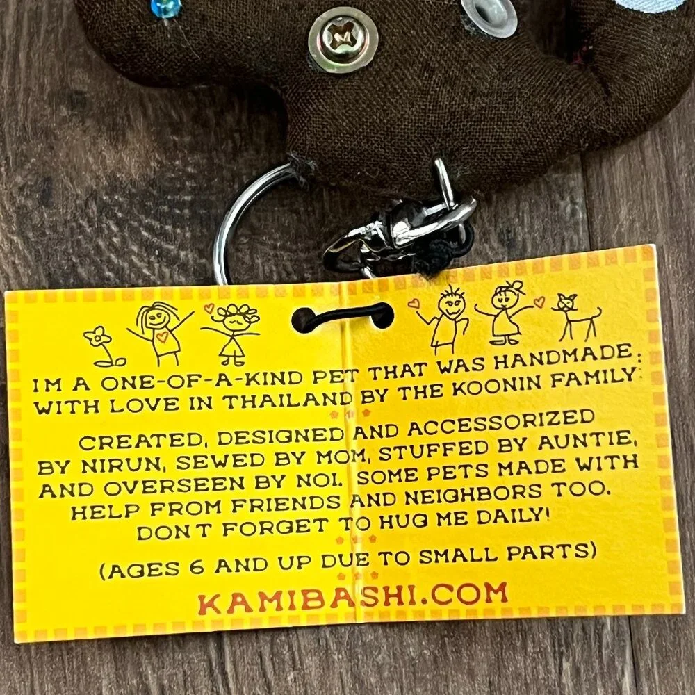 NEW Koonin Family Handmade Kamibashi Dog Keychain eclectic